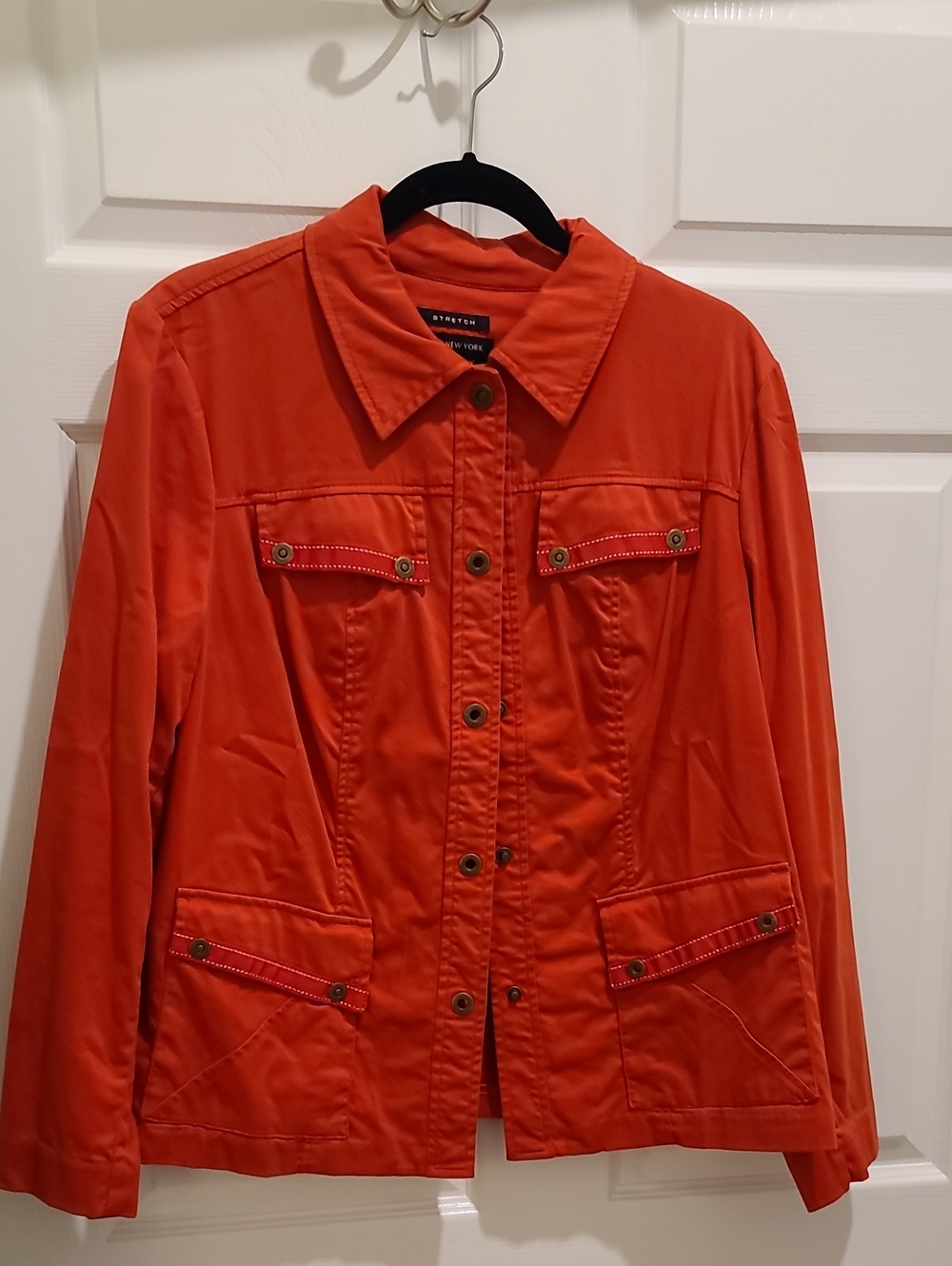 Jones New York Orange Utility Jacket